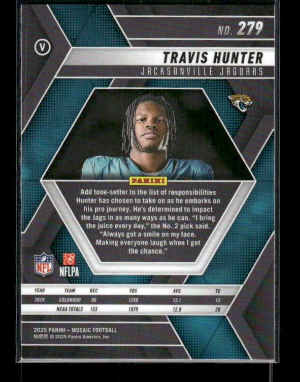 Travis Hunter - 2025 Mosaic Football - Rookie Variation