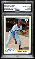 Donnie Moore Signed/Autographed 1978 Topps Card #523 Cubs PSA/DNA 190672