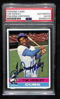 Tim Hosley Signed 1976 Topps Card #482 Chicago Cubs PSA/DNA 184430
