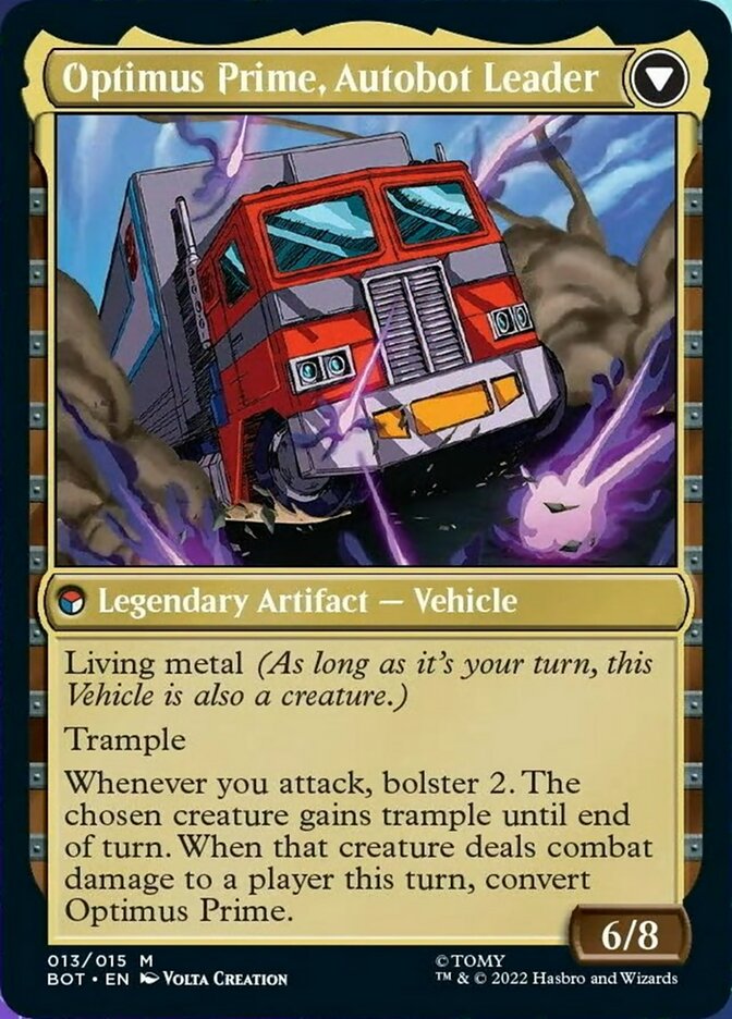 Optimus Prime, Hero // Optimus Prime, Autobot Leader (BOT-013) - Transformers: (convertdfc) Foil
