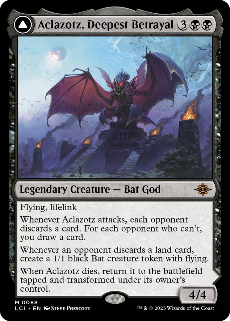 Aclazotz, Deepest Betrayal // Temple of the Dead (LCI-088) - The Lost Caverns of Ixalan