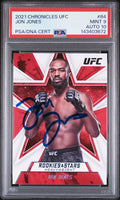 Jon Jones Signed 2021 Panini Rookies & Stars UFC #84 – PSA 9 AUTO 10