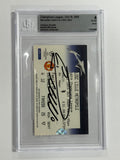 Cristiano Ronaldo Signed 2005 UCL Man Utd vs Lille Match Ticket - Beckett Witnessed 4