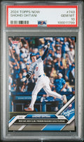 Graded 2024 Topps Now Shohei Ohtani #743 New Day, New Club Phenom Reaches 53/53 Plateau Baseball Card PSA 10 Gem Mint