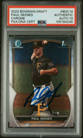 Graded 2023 Topps Bowman Draft Paul Skenes #BDC14 Chrome Rookie RC Baseball Card PSA 10 Auto Grade Gem Mint