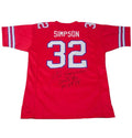 OJ Simpson Signed Buffalo Bills Football Jersey Inscribed 2003 Yds MVP with JSA