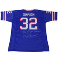 OJ Simpson Signed Buffalo Bills Football Jersey Inscribed 1st Ever 2000 with JSA