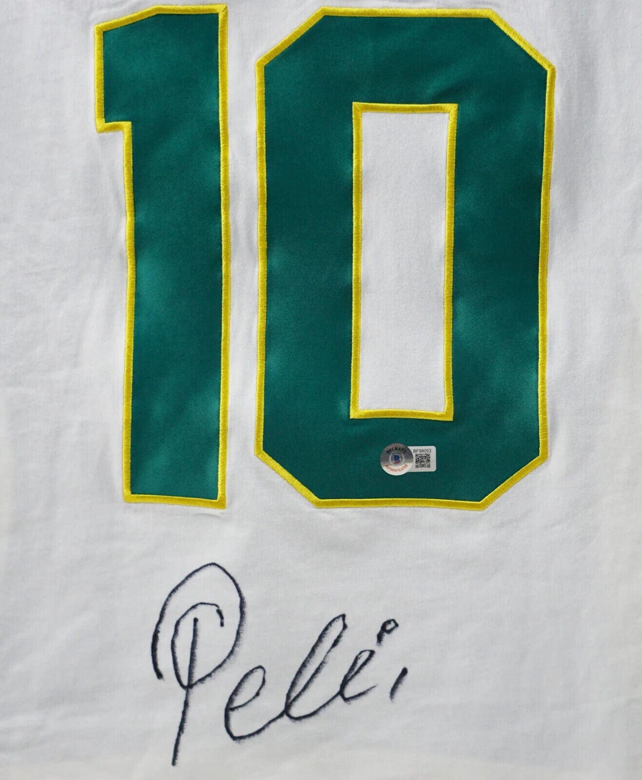 Pele Signed Vintage New York Cosmos Soccer Jersey #10 with Beckett COA