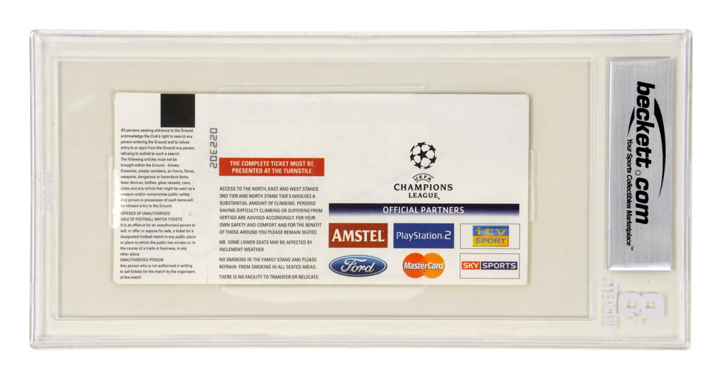 Wayne Rooney Signed 2004 Man Utd Debut Full Match Ticket Inscribed Debut – BGS 4