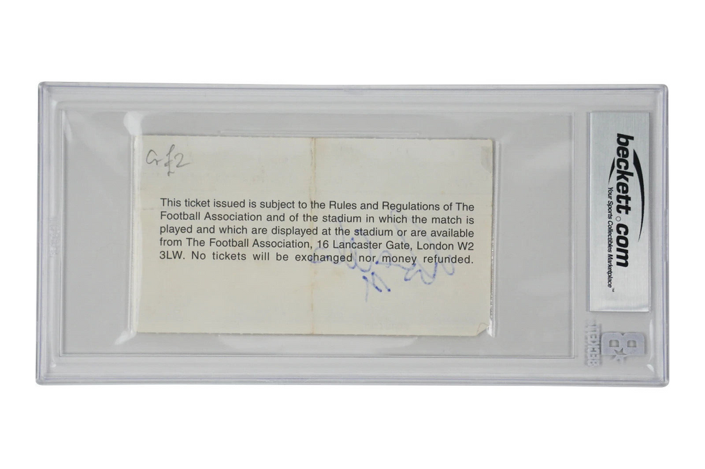 Ronaldo Nazario Signed 1995 First Away Brazil Goal Match Ticket – BGS Authentic