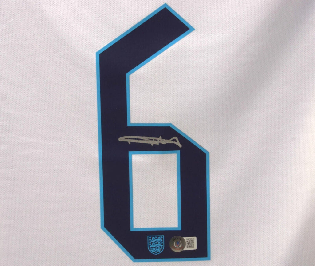 Harry Maguire Signed England FC Home Soccer Jersey #6 with Beckett COA