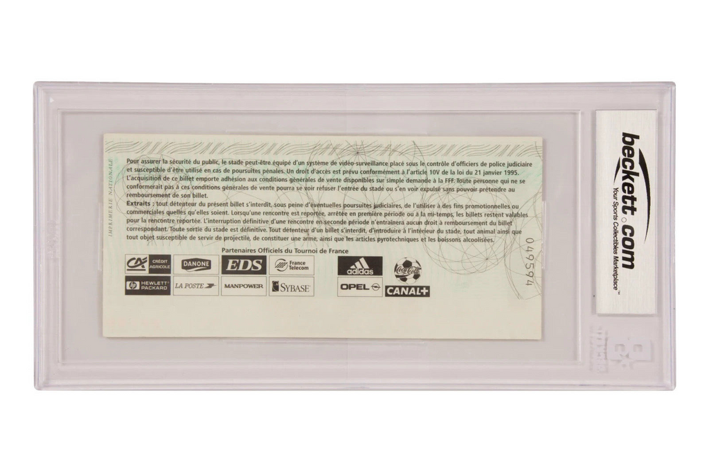 Roberto Carlos Signed 1997 The Impossible Free Kick Goal Match Ticket – BGS 4