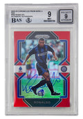 Ronaldo Nazario Signed 2022-23 Panini Prizm Serie A Red Prizm /99 – BGS 9 Auto 9