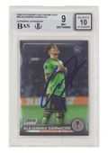 Alejandro Garnacho Signed 2022 Topps Stadium Club Chrome RC - BGS 9 AUTO 10