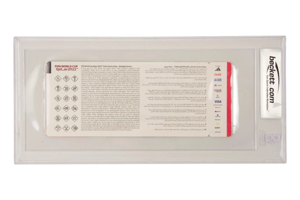 Luka Modric Signed 2022 World Cup Semi Final Match Ticket – BGS Authentic