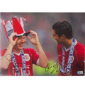 Cristiano Ronaldo & Scholes Signed Soccer Print Size 12″ x 16″ with Beckett COA