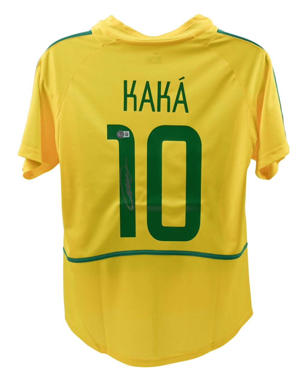 Framed Ricardo Kaka Signed Brazil FC Home Soccer Jersey #10 with Beckett Witness