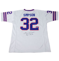 OJ Simpson Signed Buffalo Bills Football Jersey Inscribed #1 Pick with JSA