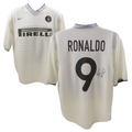 Ronaldo Nazario Signed Inter Milan Away Soccer Jersey #9 with Beckett COA