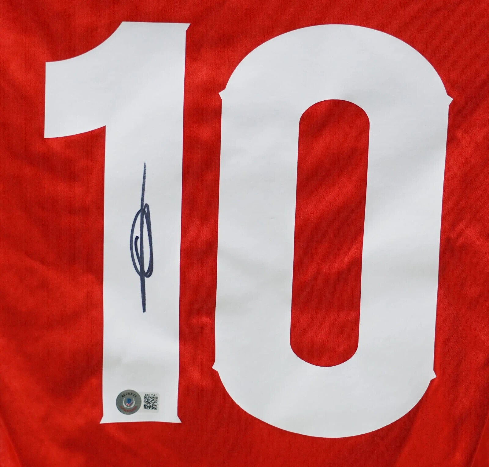 Ansu Fati Signed Spain FC Home Soccer Jersey #10 with Beckett COA