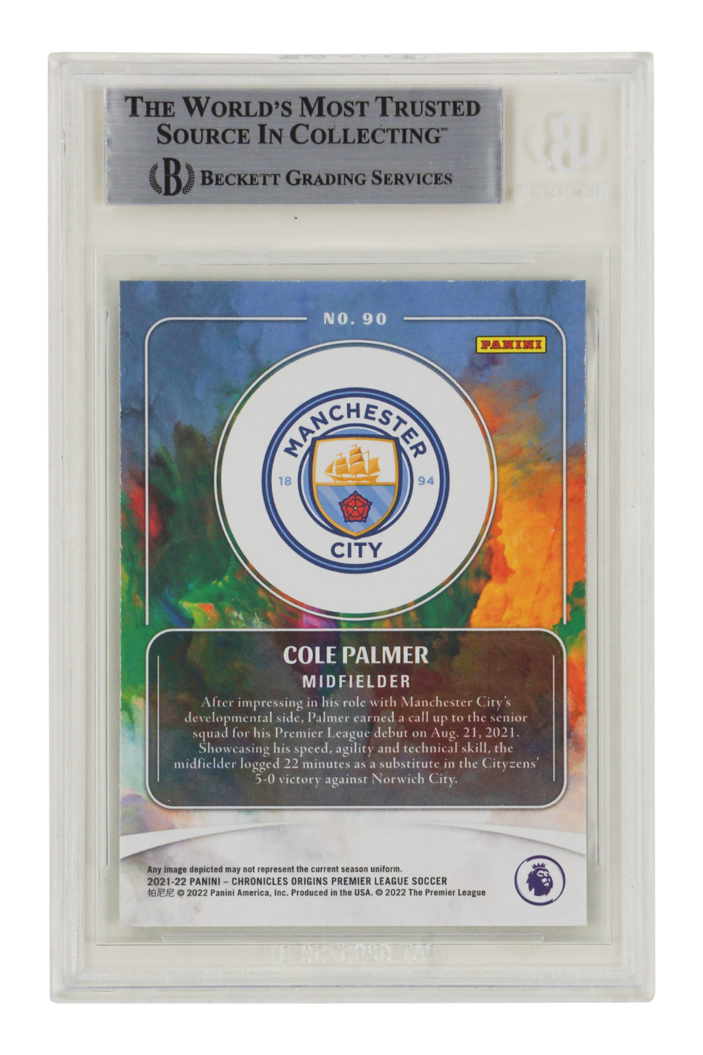 Cole Palmer Signed 2021-22 Panini Chronicles Origins Rookie Card - BGS Authentic