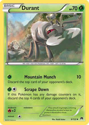 Durant 009/122 - XY  BREAKpoint Reverse Holofoil