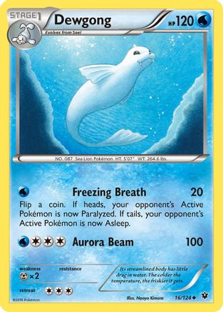 Dewgong 016/124 - XY  Fates Collide