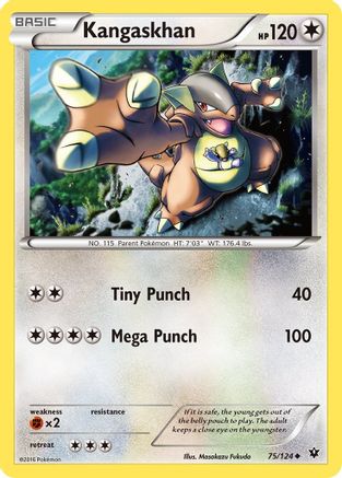 Kangaskhan 075/124 - XY  Fates Collide