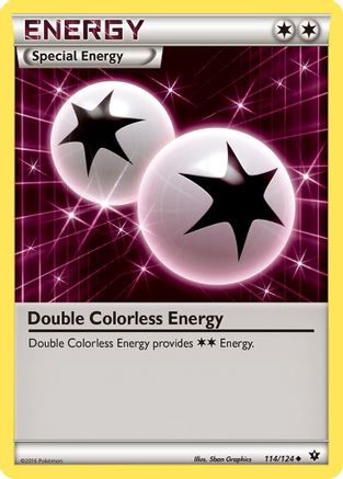Double Colorless Energy 114/124 - XY  Fates Collide Reverse Holofoil