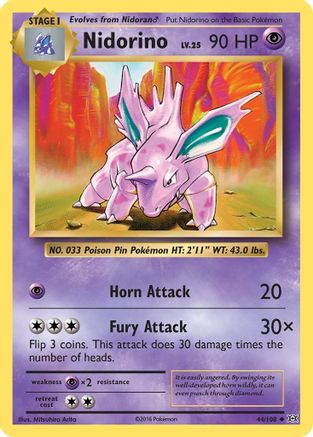 Nidorino 044/108 - XY  Evolutions