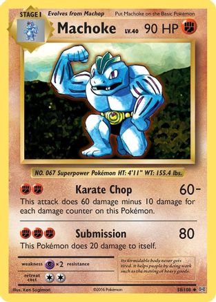 Machoke 058/108 - XY  Evolutions