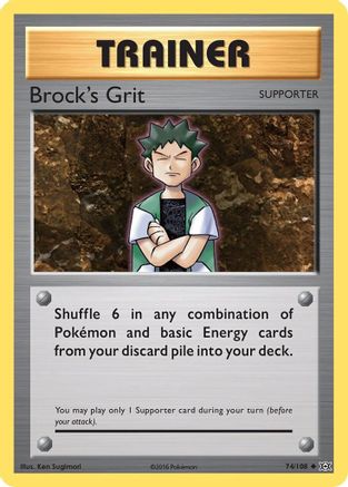 Brock's Grit 074/108 - XY  Evolutions