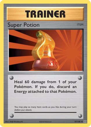 Super Potion 087/108 - XY  Evolutions