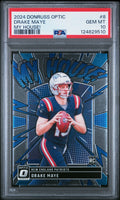 Graded 2024 Panini Donruss Optic Drake Maye #8 My House! Rookie RC Football Card PSA 10 Gem Mint
