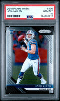 Graded 2018 Panini Prizm Josh Allen #205 Rookie RC Football Card PSA 10 Gem Mint