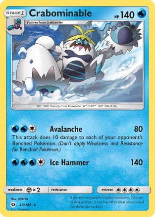 Crabominable 043/149 - SM Base Set