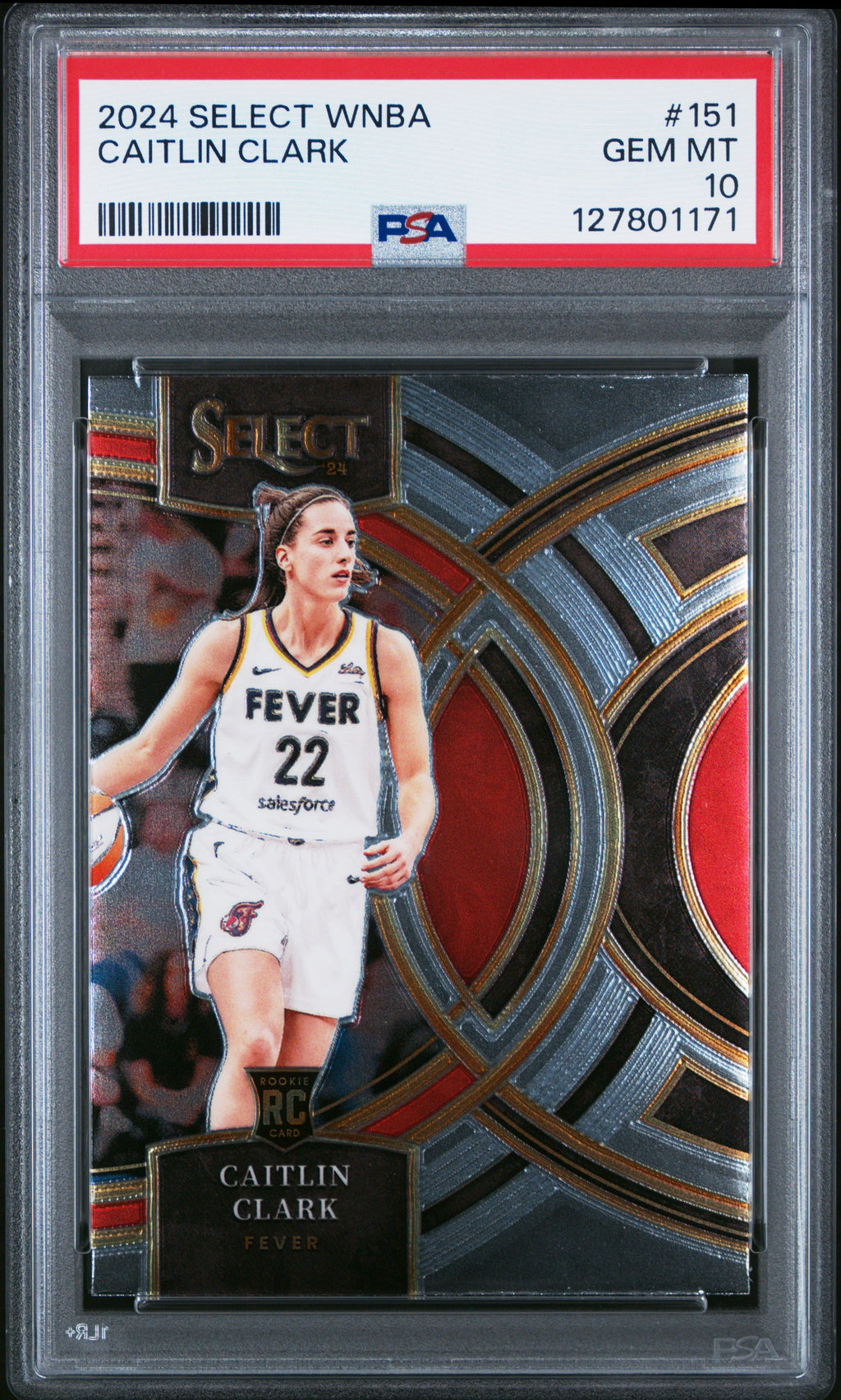 Graded 2024 Panini Select WNBA Caitlin Clark #151 Rookie RC Basketball Card PSA 10 Gem Mint