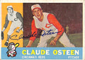 1960 TOPPS #206 Claude Osteen Cincinnati Reds Signed/Auto Card 190977