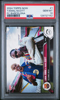 Graded 2024 Topps Now Lamine Yamal/Travis Scott #1 FC Barcelona Soccer Card PSA 10 Gem Mint