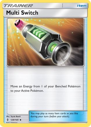 Multi Switch 129/145 - SM  Guardians Rising Reverse Holofoil