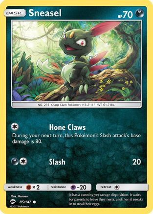 Sneasel 085/147 - SM  Burning Shadows