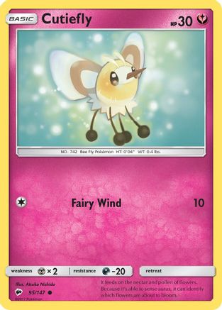 Cutiefly 095/147 - SM  Burning Shadows