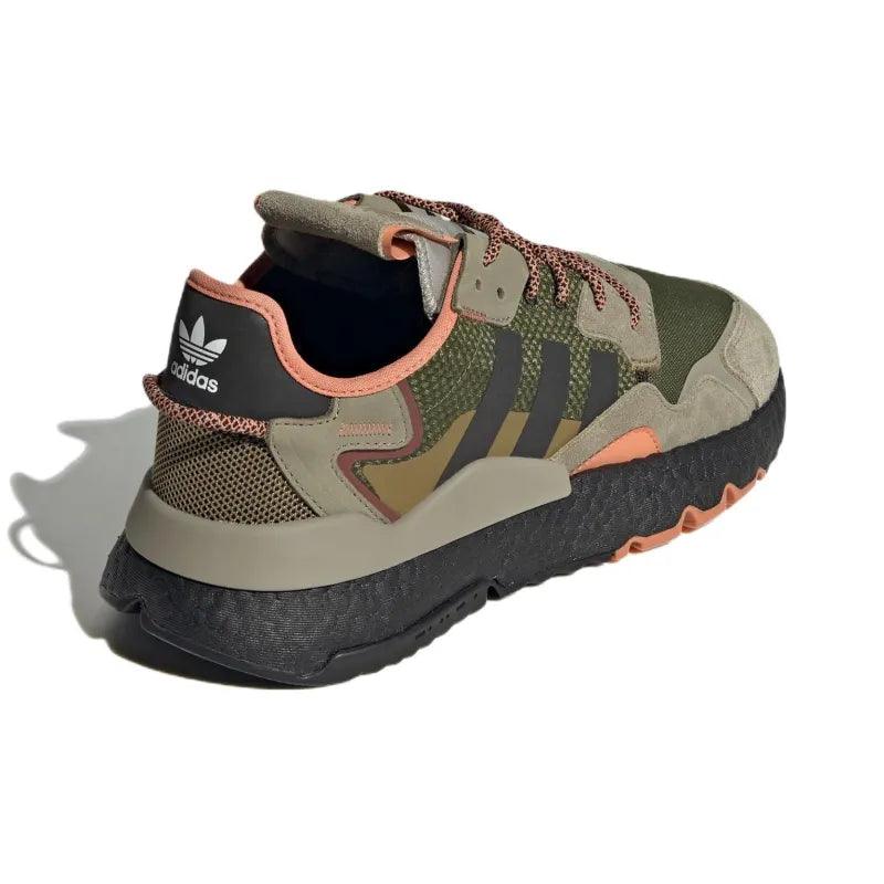 Adidas Nite Jogger Brown Dark Green - Men's Casual Sneakers