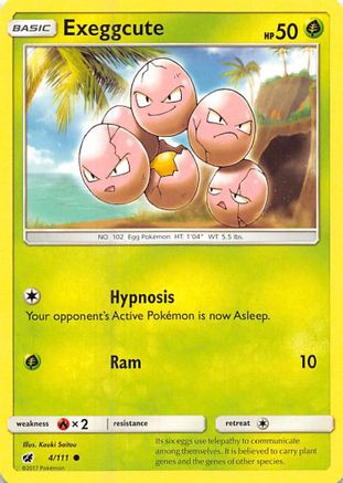 Exeggcute 004/111 - SM  Crimson Invasion Reverse Holofoil