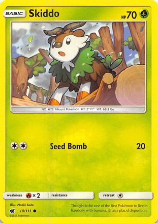 Skiddo 010/111 - SM  Crimson Invasion Reverse Holofoil