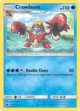 Crawdaunt 025/111 - SM  Crimson Invasion