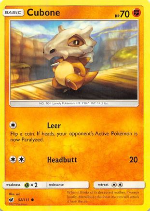 Cubone 052/111 - SM  Crimson Invasion