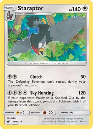 Staraptor 083/111 - SM  Crimson Invasion