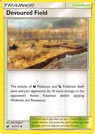 Devoured Field 093/111 - SM  Crimson Invasion Reverse Holofoil