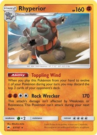 Rhyperior (SM Burning Shadows) 067/147 - Deck Exclusives